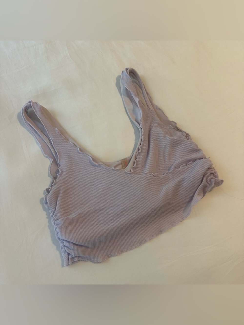 Free People Lilac Layered Sports Bra